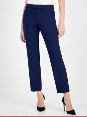 Anne Klein Straight-Leg Bowie Pants distant mountain